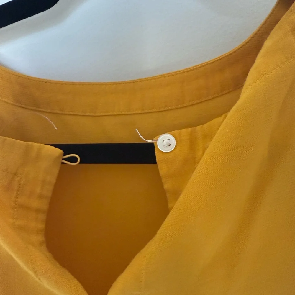 LOFT Mustard Yellow Blouse - Picture 5 of 6